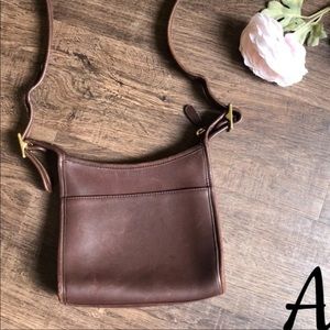 SOLD!! COACH VINTAGE SMALL LEGACY WHISKEY BROWN CROSSBODY BAG STYLE- 9997